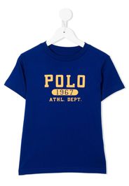 Ralph Lauren Kids logo-print short-sleeve T-shirt - Blau