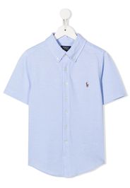 Ralph Lauren Kids Oxford short-sleeve shirt - Blau