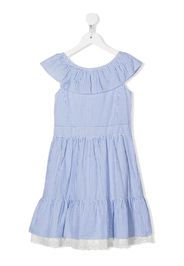 Ralph Lauren Kids TEEN striped flared dress - Blau