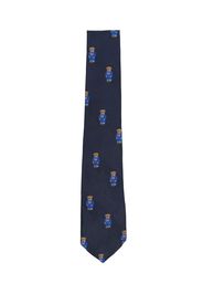 Ralph Lauren Kids teddy-bear silk tie - Blau