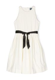 Ralph Lauren Kids cotton bow-detail dress - Nude