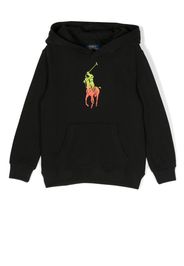 Ralph Lauren Kids Polo Player pullover hoodie - Schwarz