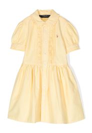 Ralph Lauren Kids ruffle-detail cotton dress - Gelb