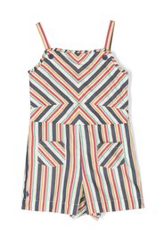 Ralph Lauren Kids striped sleeveless romper - Blau