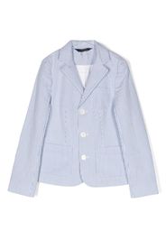 Ralph Lauren Kids vertical-stripe pattern blazer - Blau