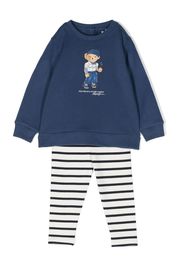 Ralph Lauren Kids Polo Bear motif trouser set - Blau