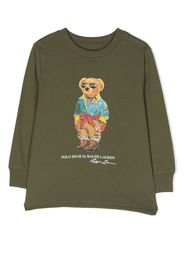 Ralph Lauren Kids Polo Bear long-sleeve T-shirt - Grün