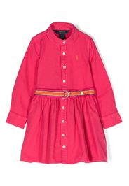 Ralph Lauren Kids Polo Pony-motif cotton shirtdress - Rosa