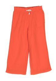 Ralph Lauren Kids wide-leg cotton trousers - Orange