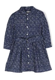 Ralph Lauren Kids Louella geometric-print dress - Blau