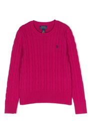 Ralph Lauren Kids Polo Pony crew-neck jumper - Rosa