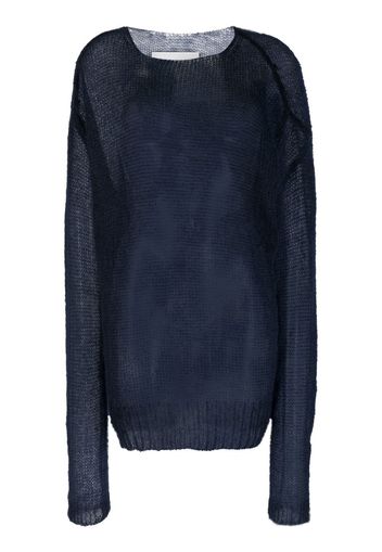 Ramael sheer knitted jumper - Blau