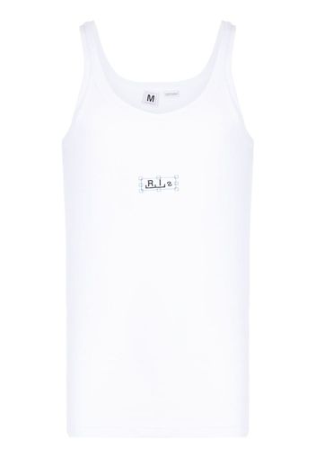 Random Identities logo-print cotton tank top - Weiß