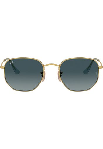 Ray-Ban Sechseckige 'RB3548N' Sonnenbrille - Gold