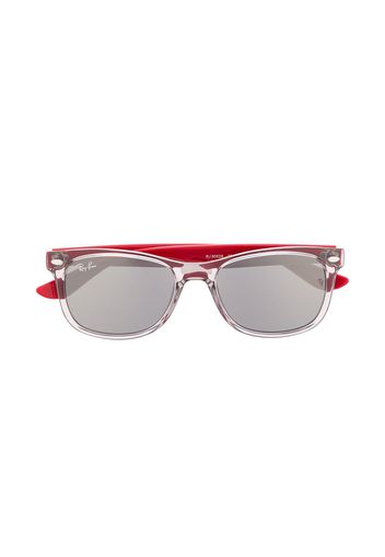 RAY-BAN JUNIOR Sonnenbrille mit eckigem Gestell - Rot