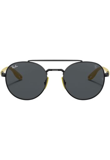 Ray-Ban x Ferrari round-frame sunglasses - Schwarz