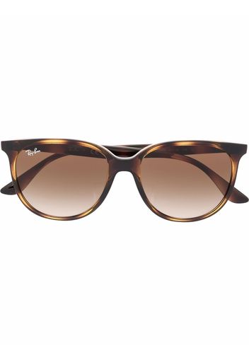 Ray-Ban tortoise square-frame sunglasses - Braun