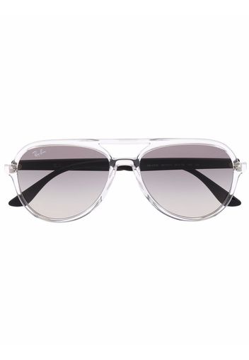 Ray-Ban transparent aviator sunglasses - Nude