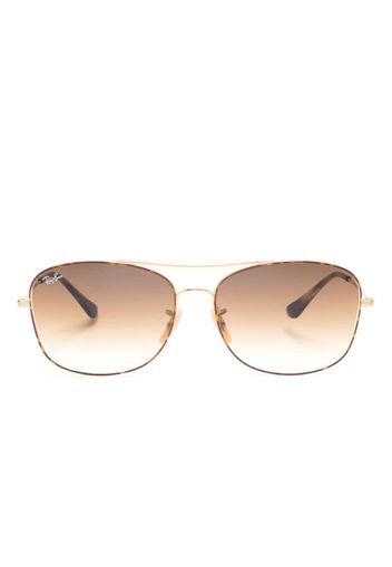 Ray-Ban Sonnenbrille mit eckigem Gestell - Braun