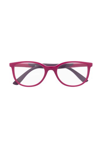 RAY-BAN JUNIOR two-tone round-frame glasses - Rosa