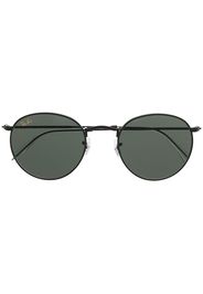 Ray-Ban Sonnenbrille mit rundem Gestell - Schwarz