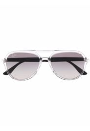 Ray-Ban transparent aviator sunglasses - Nude