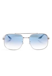 Ray-Ban Sonnenbrille mit Oversized-Gestell - Silber