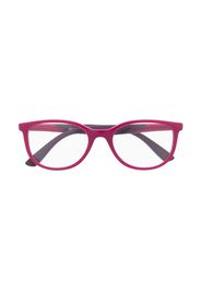 RAY-BAN JUNIOR two-tone round-frame glasses - Rosa