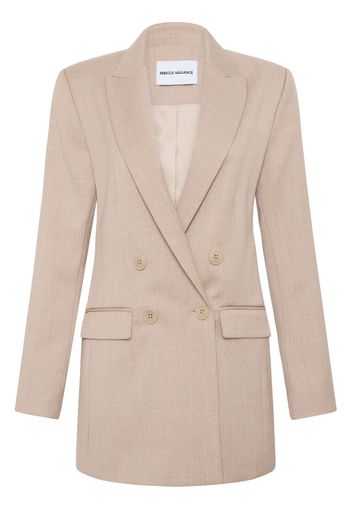 Rebecca Vallance Brody double-breasted blazer - OATMEAL