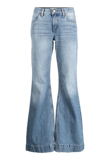 RE/DONE 70s low-rise flared jeans - Blau