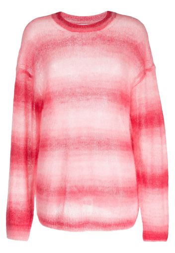 RE/DONE striped fine-knit jumoer - Rosa