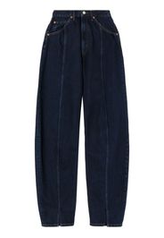 RE/DONE high-rise wide-leg jeans - Blau