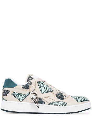 Reebok Print Low-Top Sneakers - Nude