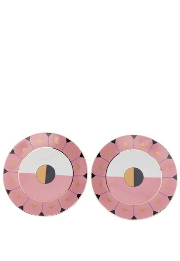 Reflections Copenhagen Madeira set of 2 dinner plates (27cm) - Rosa