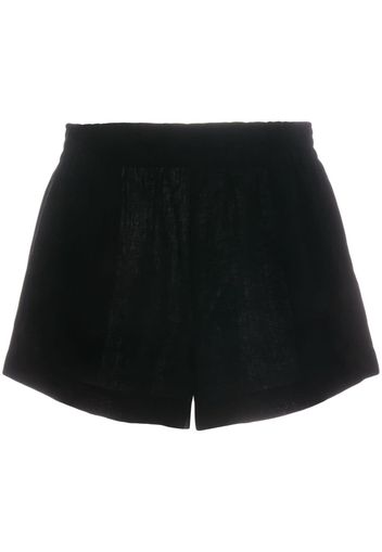 Reformation Mila linen shorts - Schwarz