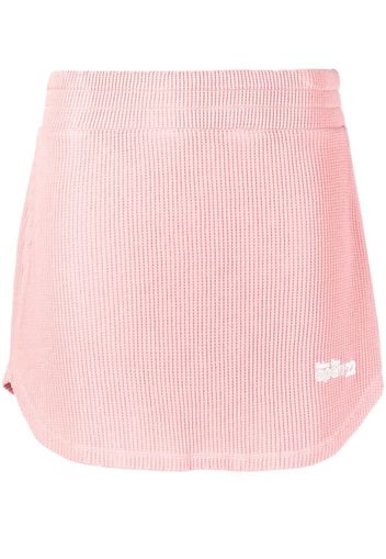 Reina Olga Maria logo-print skirt - Rosa