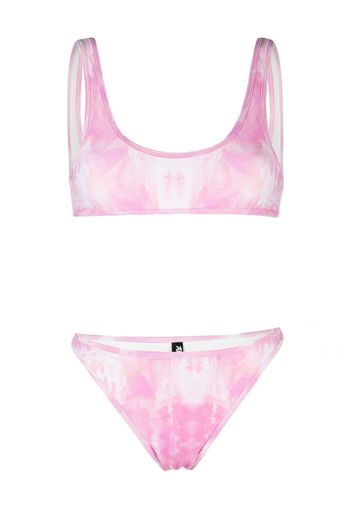 Reina Olga Ginny tie dye-print bikini - Rosa