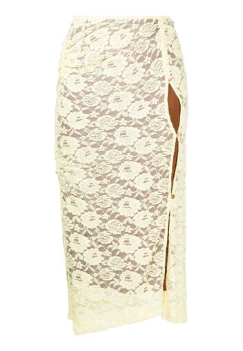 Rejina Pyo Mirren lace midi skirt - Gelb