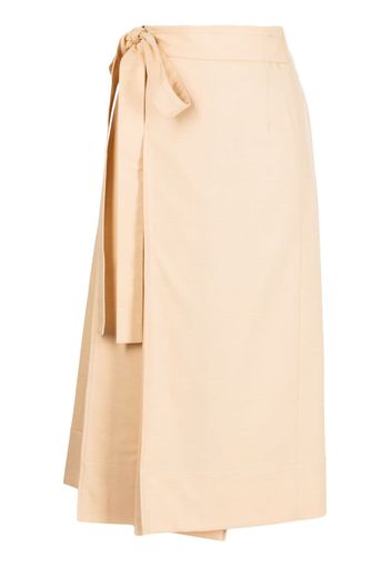 Rejina Pyo Isra wrap midi skirt - Nude