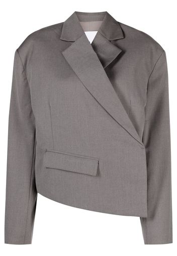 REMAIN asymmetric cropped blazer - Grau