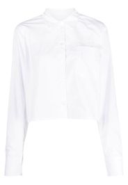 REMAIN box-pleat organic cotton shirt - Weiß