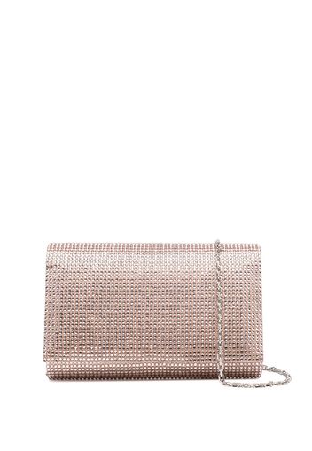 René Caovilla Clutch mit Pailletten - Rosa