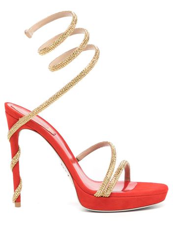 René Caovilla Margot 120mm open-toe sandals - Rot