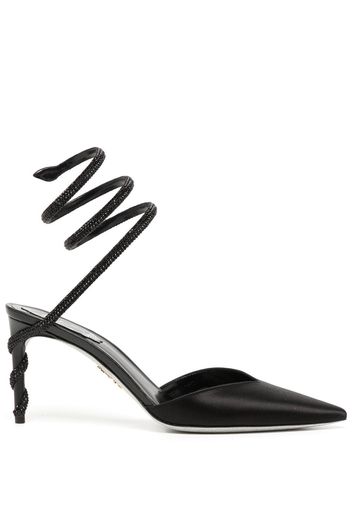 René Caovilla Margot 80mm crystal-embellished pumps - Schwarz