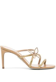 René Caovilla butterfly embellished strappy sandals - Braun