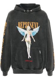Represent Reborn graphic-print hoodie - Grau