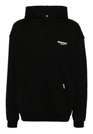 Represent logo-print cotton hoodie - Schwarz