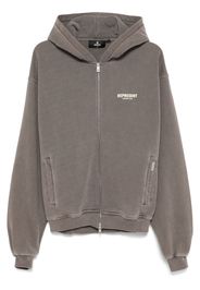 Represent Hoodie mit Logo-Print - Grau