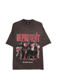 Represent Dream On Tour dog-graphic T-shirt - Braun