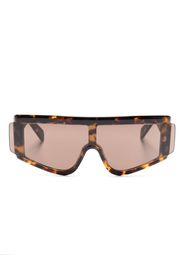 Retrosuperfuture Zed Burnt geometric-frame sunglasses - Braun